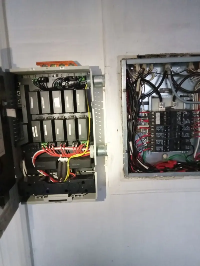 Electrical panel upgrade completed for Indoor Lighting Installation in Travis Ranch